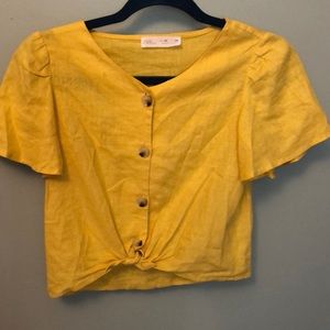 Zara girls short-sleeved blouse